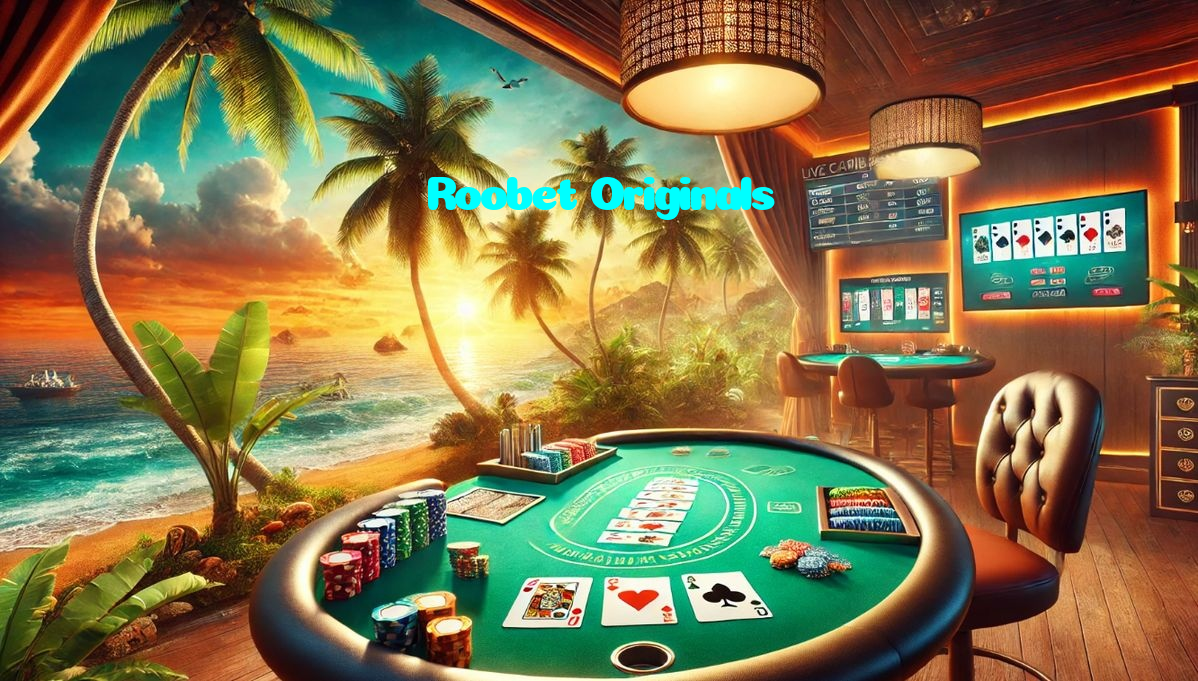 Roobet Originals casino presented on mobile device in Pakistan with slots and live games